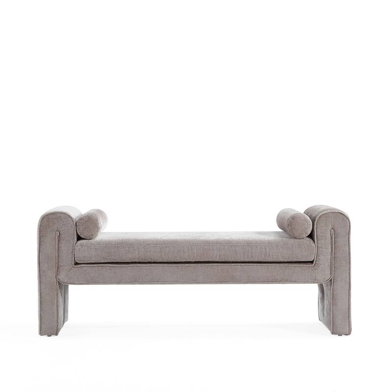 Manhattan Comfort Modern Concord Chenille 59 Inch Bench