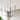 LALUZ Modern 8-Light Chandelier Black Gold Classic Candle Light for Dining Living Room - Dia. 36.8" x H 25.5"
