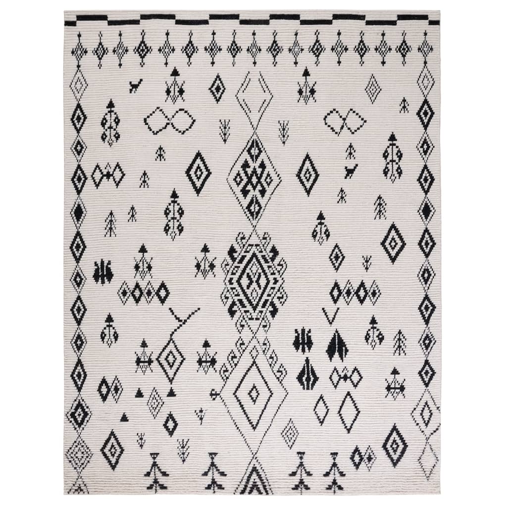 SAFAVIEH Hand-Knotted Kenya Caong Moroccan Tribal Boho Wool Rug