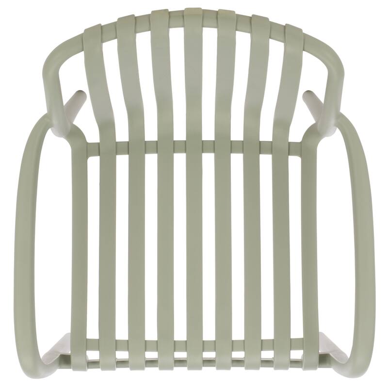 SAFAVIEH Outdoor Living Holly Stacking Dining Armchair (Set of 2) - 22"W x 22"D x 32"H