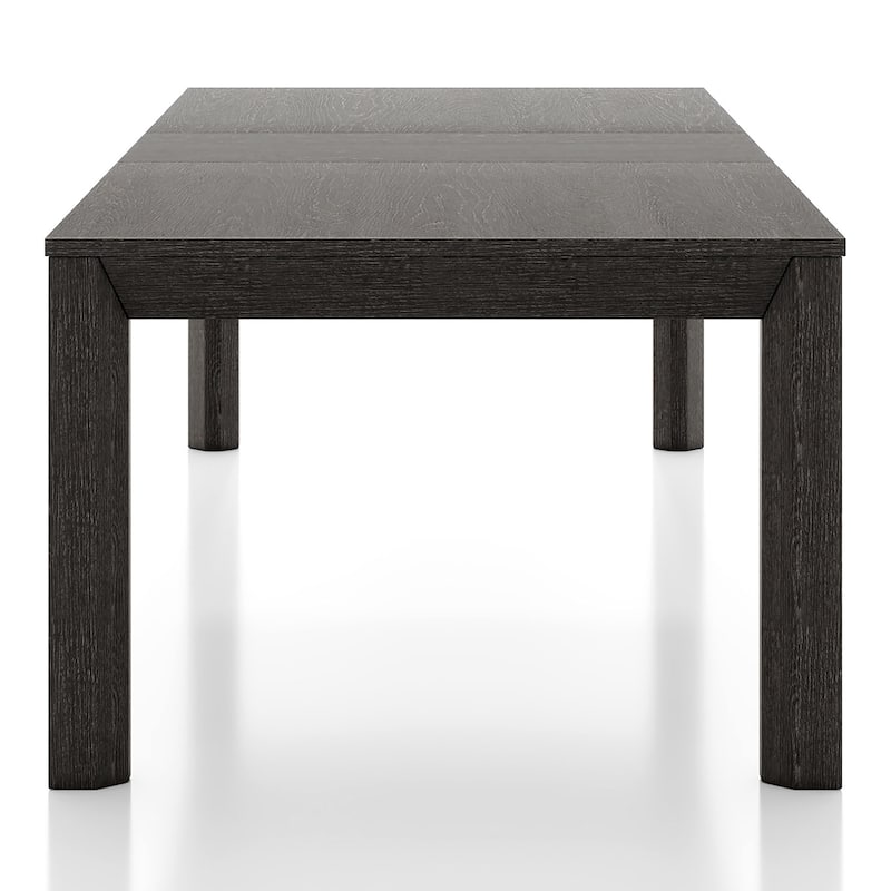 Furniture of America Durem Modern 118-inch Solid Wood Extendable Dining Table with Leaf