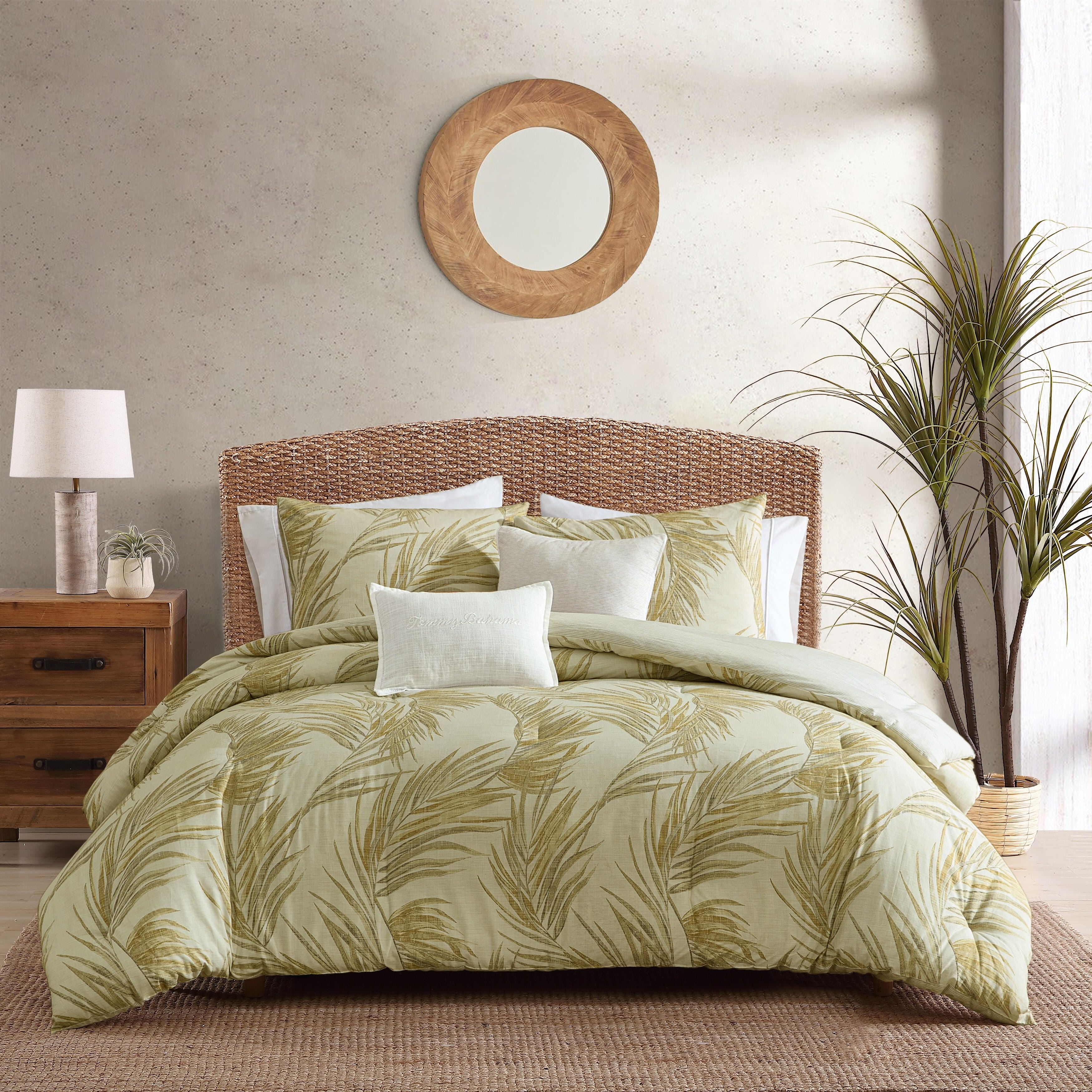 Tommy Bahama Canyon Palms Cotton 5 Piece Comforter Bonus Set