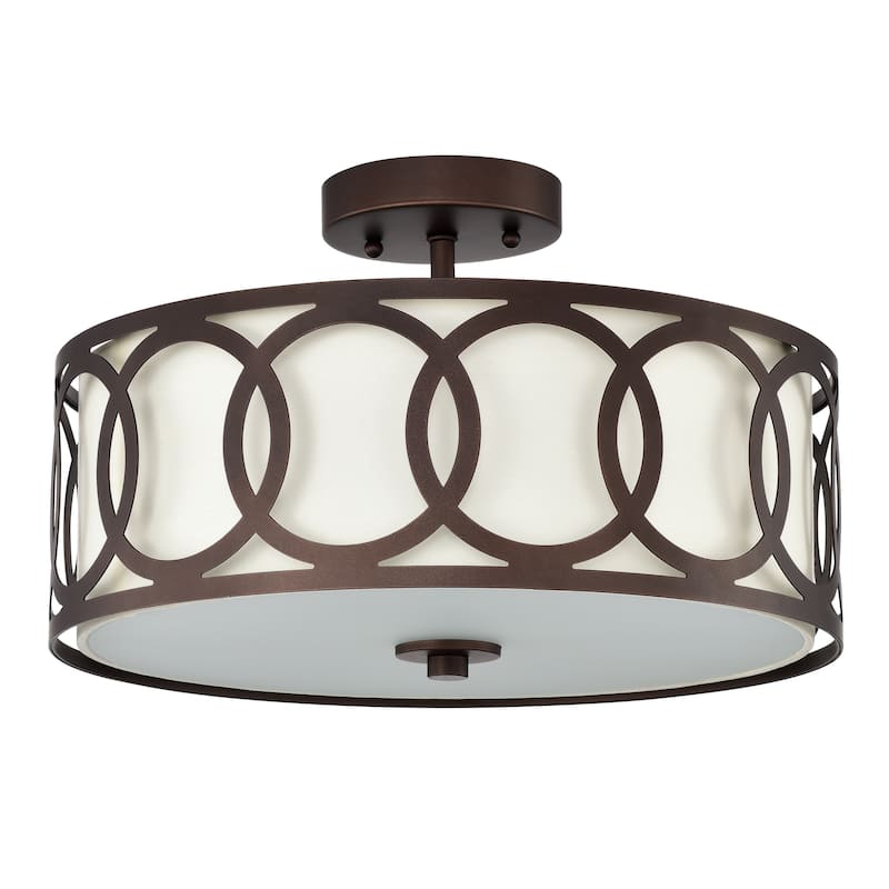 3-light Semi-Flush Mount