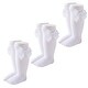 preview thumbnail 1 of 4, CozyWay Baby Knee High Bow Socks, White, 3 pair