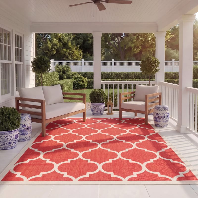 SAFAVIEH Courtyard Sibel Indoor /Outdoor Waterproof Patio Backyard Rug