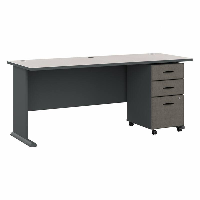 Series A 72W Desk with Mobile File Cabinet by Bush Business Furniture