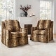 preview thumbnail 11 of 43, Stan Farmhouse Slipcover Rocking Swivel Chair Set of 2 by HULALA HOME