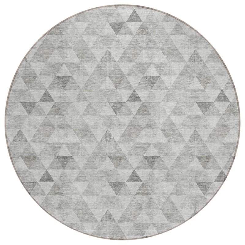 HomeRoots Geometric Transitional Rectangle Outdoor Rug