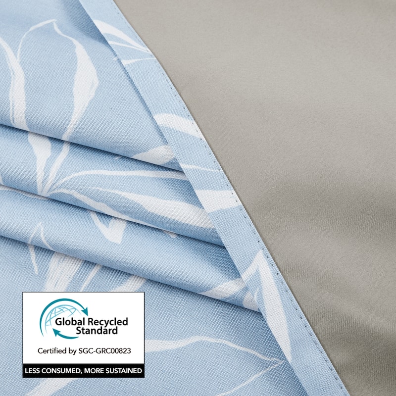 Deconovo Recycled Pinch Pleat Blackout Curtains for Bedroom 2 Panels