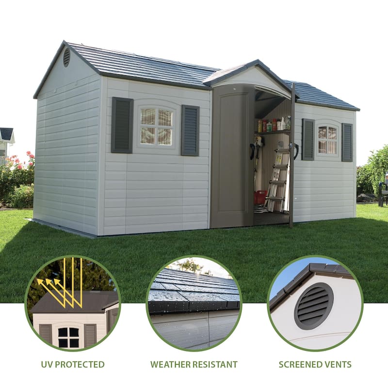 Lifetime 15 Ft. x 8 Ft. Outdoor Storage Shed