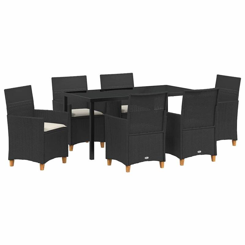 vidaXL Garden Dining Set Poly Rattan
