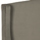 preview thumbnail 3 of 1, SAFAVIEH Austin Pewter Wingback Headboard (Full)