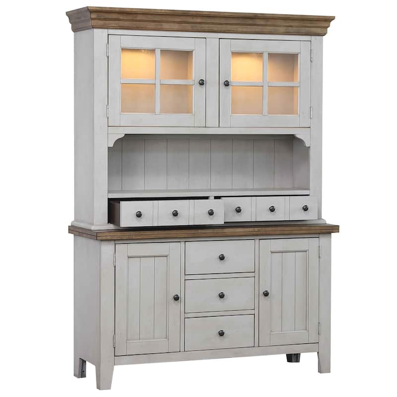 Extendable Dining Table Set - 6 Person Pub Table & 4 Barstools - Counter Height Furniture