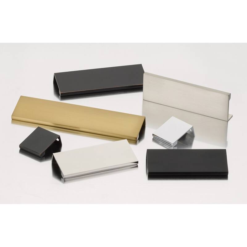 Emtek Edge 1 Inch Center to Center Finger Cabinet Pull - Oil Rubbed Bronze