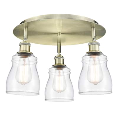 Innovations Lighting Ellery - 3 Light 17" Flush Mount