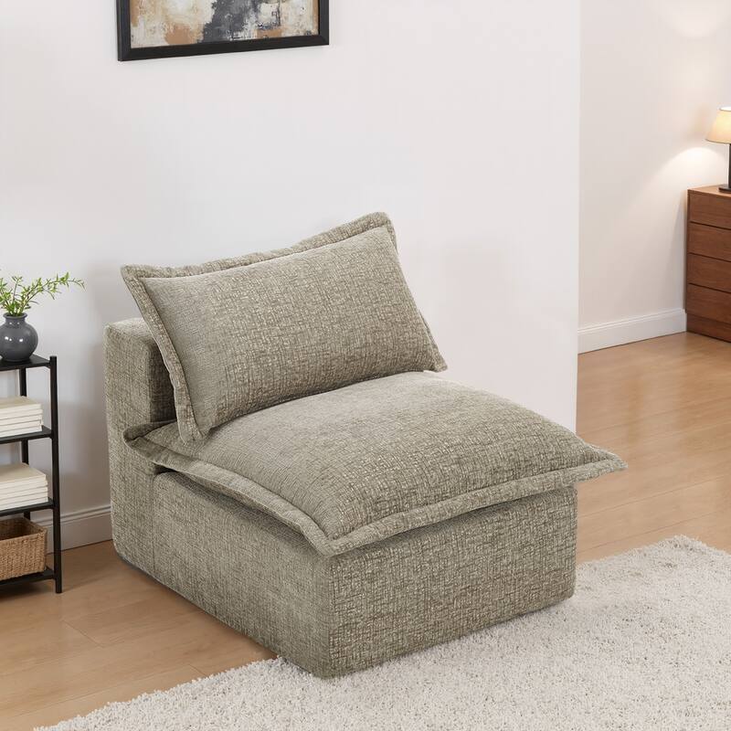 Comfy Cloud Chenille Upholstered Modular Sectional Sofa