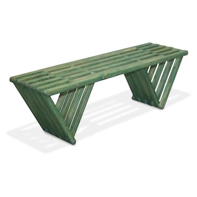 GloDea X60 Eco-friendly Wood 54-inch Patio Bench