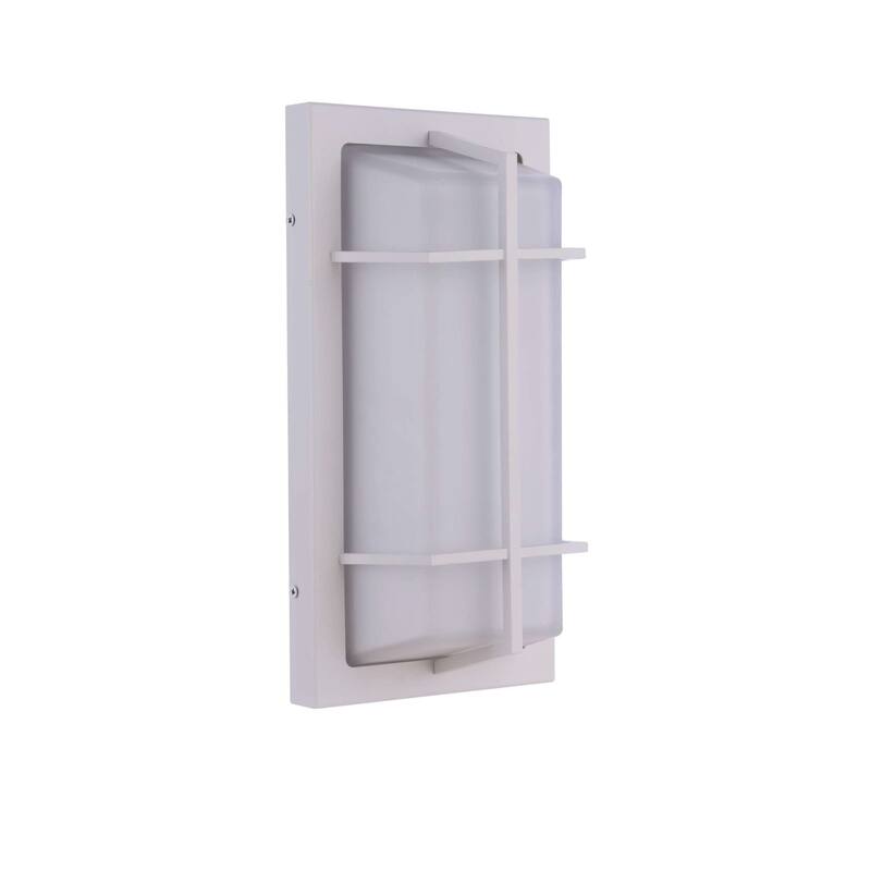 Craftmade ZA6112 Bulkhead Rectangular 2 Light 8" Wide Flush Mount - Textured White