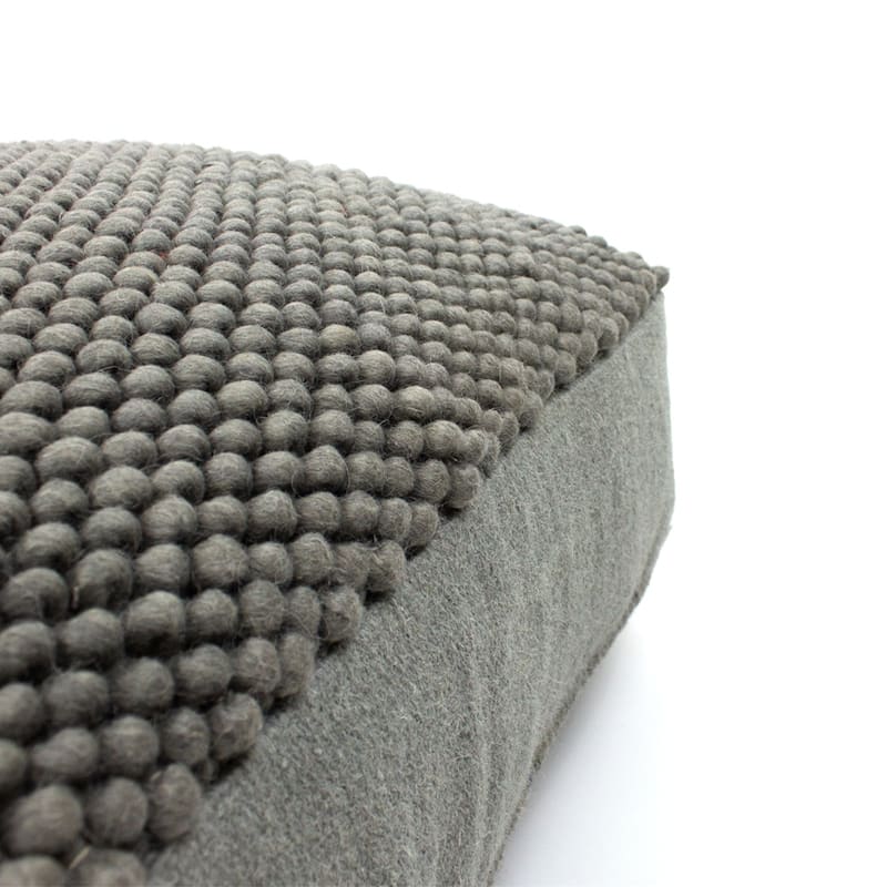 Jiti Indoor Braided Design Casual Lounging Pouf Ottoman Seating for Indoor Space.