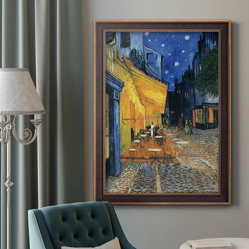 Cafe Terrace  Premium Framed Canvas- Ready to Hang