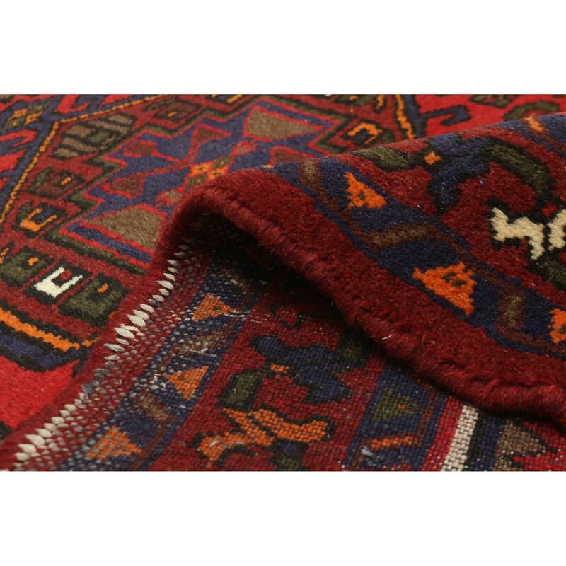 ECARPETGALLERY Hand-knotted Andelz Red Wool Rug - 3'4 x 4'6
