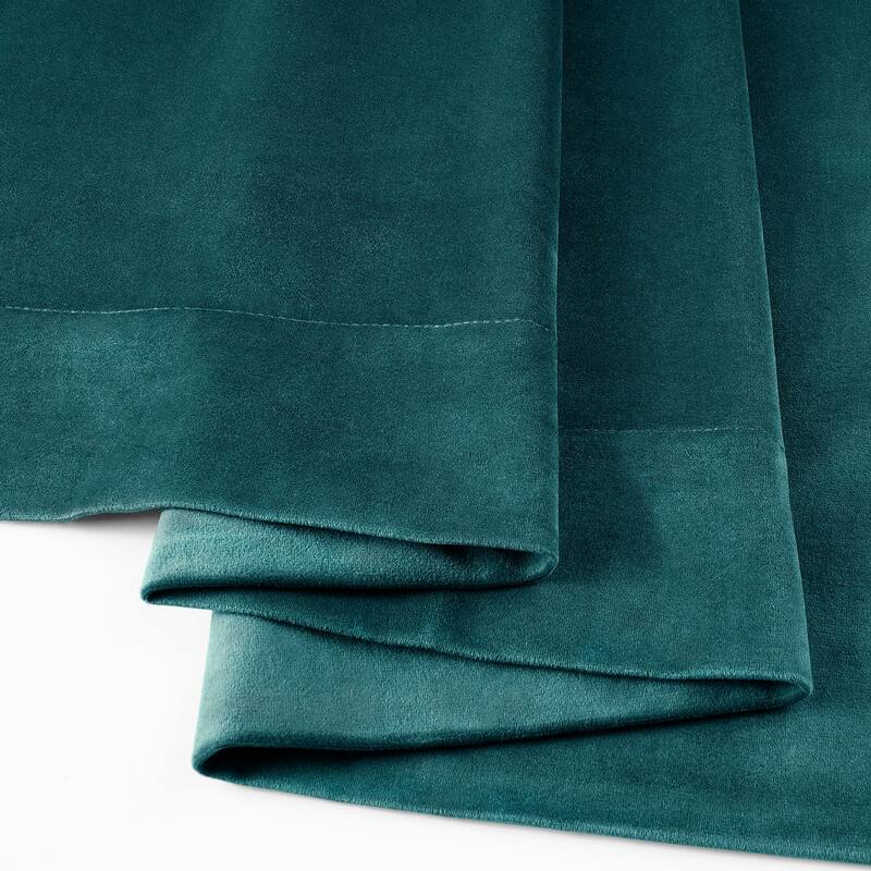 Exclusive Fabrics Signature Velvet Blackout Curtain 120 Inches Long (1 Panel)