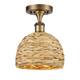 Option Brushed Brass / Natural Rattan