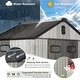 preview thumbnail 18 of 34, Domi Outdoor Resin Storage Shed, Waterproof Plastic Garden Shed with Lockable Door, Windows & Vents, Outside Tool Storage Shed
