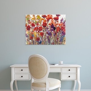 Shop Easy Art Prints Tim Otoole S Still Life Study Flowers Fruit I Premium Canvas Art Overstock 25748742