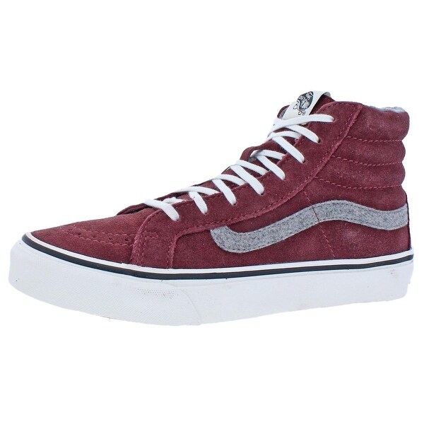 high top red vans womens