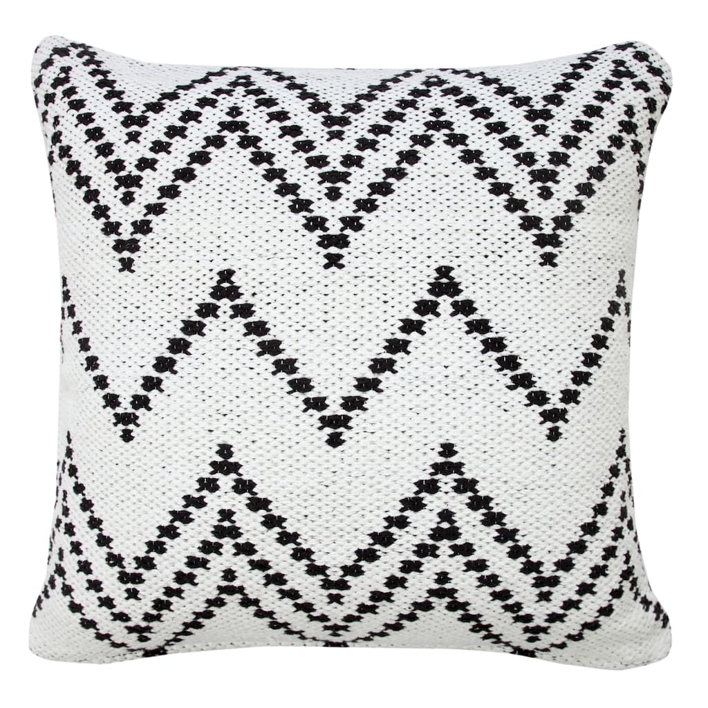 Sevita Modern Woven Chevron Throw Pillow
