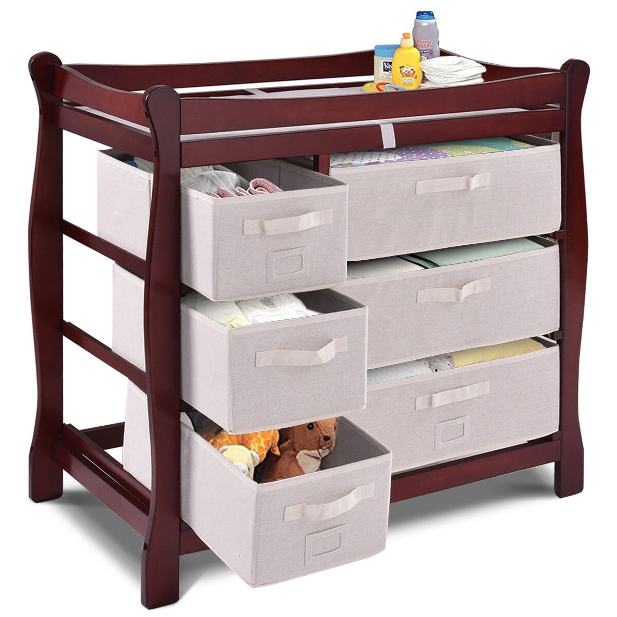 baby changing table and storage