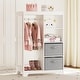 preview thumbnail 3 of 5, COSTARS Kids Dress up Storage with Mirror and Storage Bin,Play Armoire Dresser with Mirror, Pretend Storage Closet