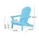 Hanlee Outdoor Rustic Acacia Wood Folding Adirondack Chair (Set of 2) by Christopher Knight Home