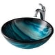 preview thumbnail 11 of 35, Kraus Glass Vessel Sink, Bathroom Faucet, Pop Up Drain, Mounting Ring