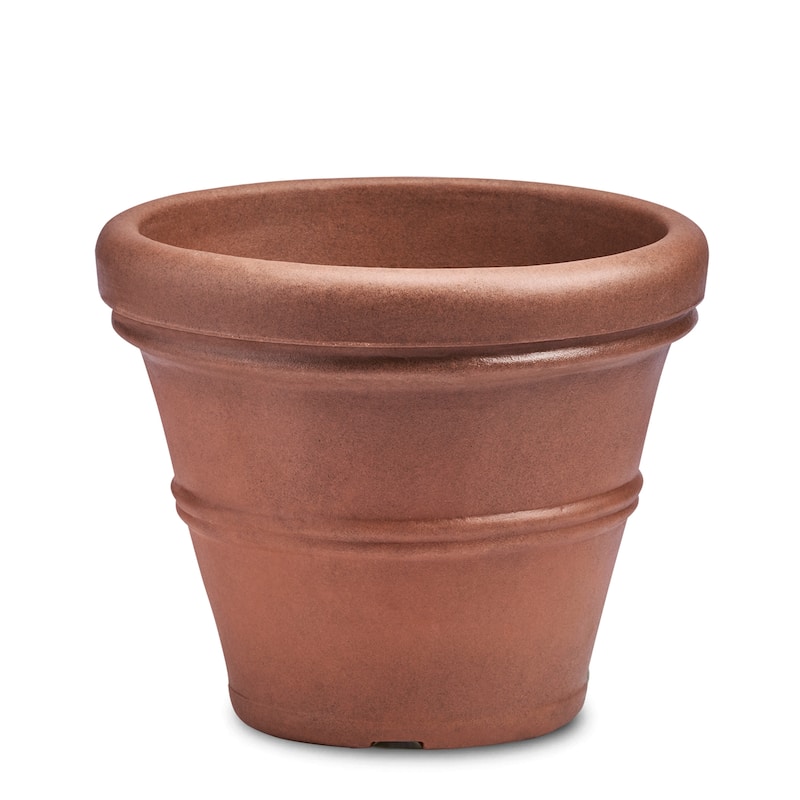 Brunello Classic Round Planter - 16" - Rust