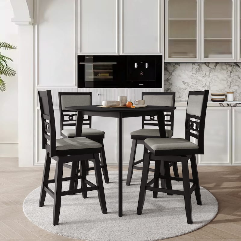 CraftPorch Luxury Swivel Counter Chair with Round Table