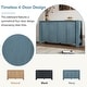 preview thumbnail 5 of 18, 4-door Storage Cabinet Navy Sideboard Buffet TV Cabinet Console Table