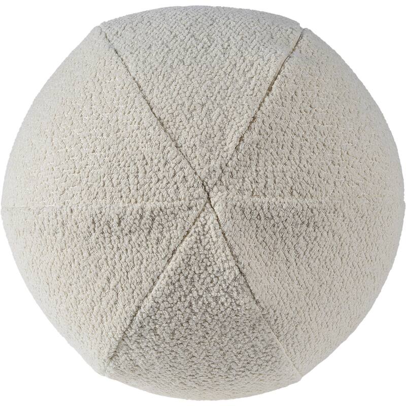 Sphere Shaped Solan Pillow - 12" White
