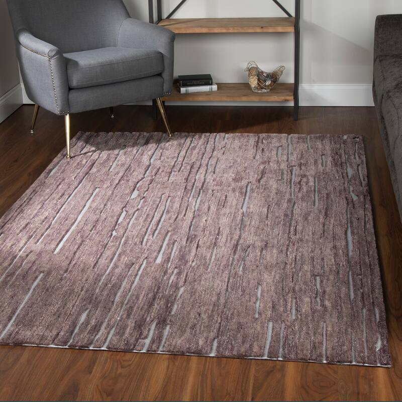 Addison Dazzle Modern Hand Spun Wool and Metallic Area Rug