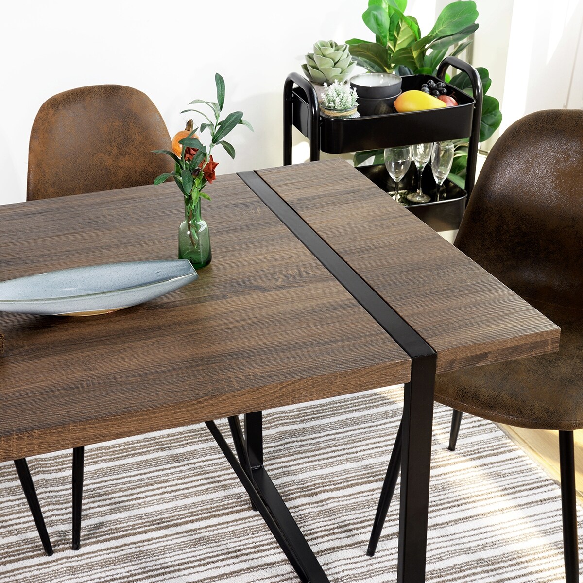 Shop Black Friday Deals On Carbon Loft Carmen Modern Extra Large Dining Table On Sale Overstock 28701818 Brown