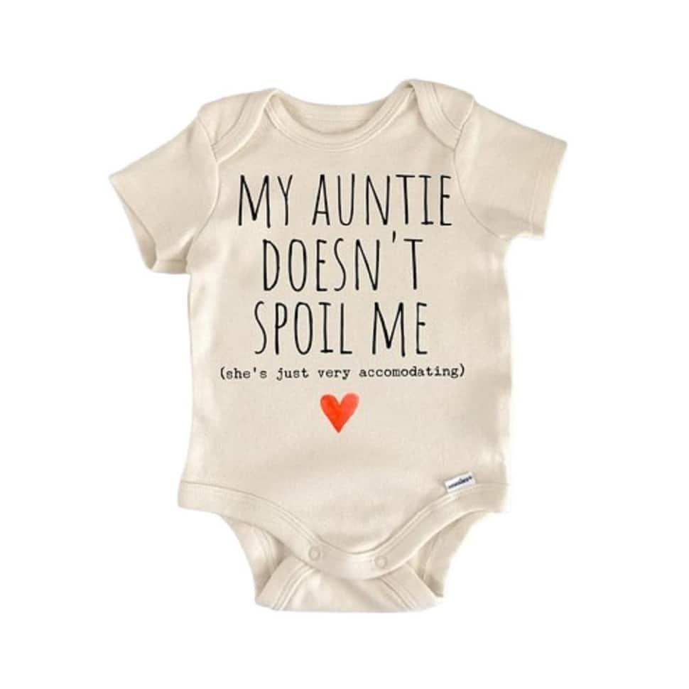 Aunt Auntie Announcement - Baby Boy Girl Clothes Infant Bodysuit Funny Cute Newborn