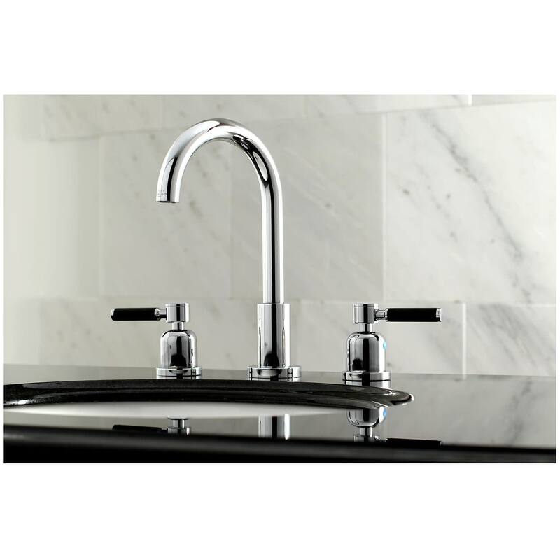 Kingston Brass Kaiser 1.2 GPM Deck Mounted Widespread Bathroom Faucet