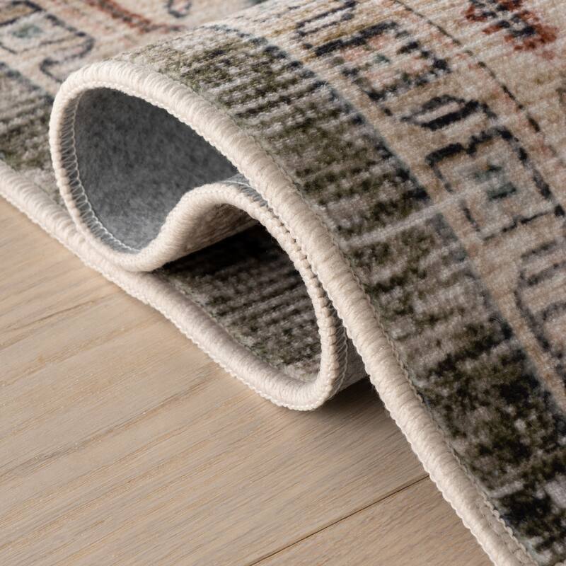 Nuloom Karensa Medallion Washable Rug