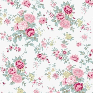 Shabby Chic by Rachel Ashwell Wild Flower Off White Wallpaper