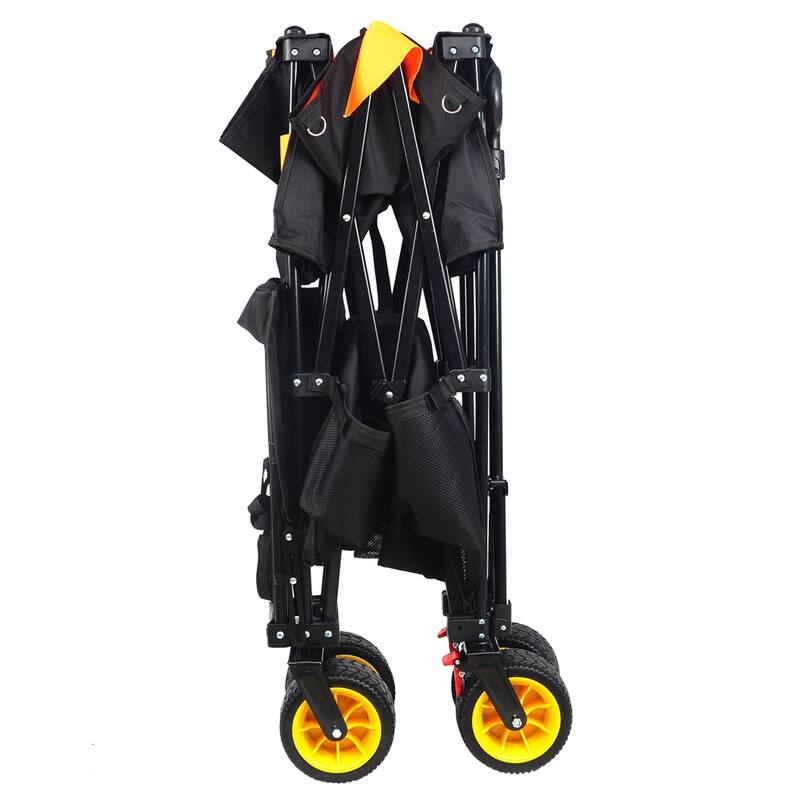 Big Large Capacity Folding Cart Extra Long Extender Wagon Cart