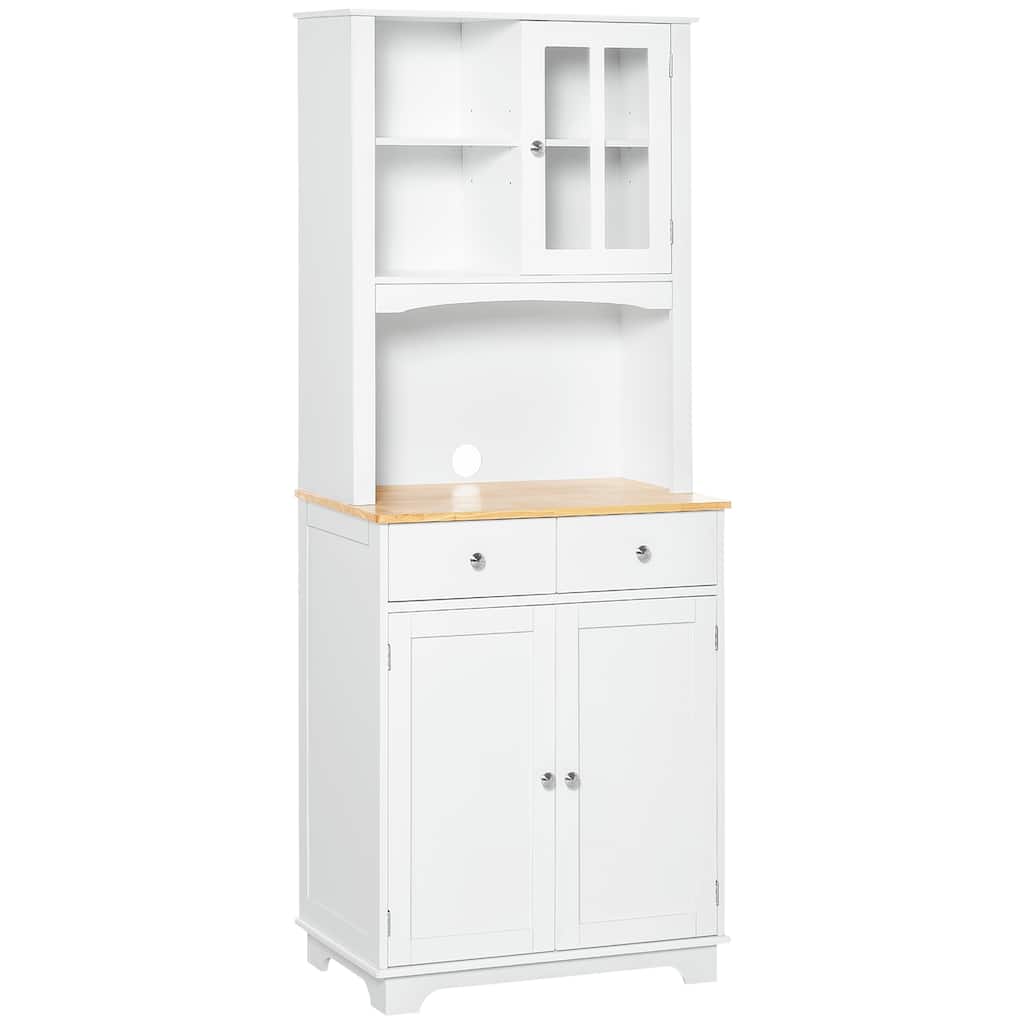 Freestanding Kitchen Buffet with Hutch