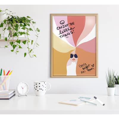 Kate and Laurel Blake Rainbow Framed Printed Glass by Dominique Vari - 18x24