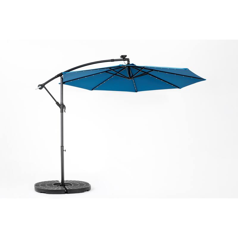 Versatile Solar-Powered Patio Umbrella with Advanced Features for Outdoor Enjoyment