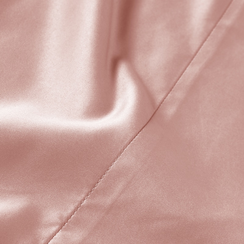 Modern Threads 6-Piece Satin Sheet Set with Deep Pocket Fitted Sheet, 4 Pillowcases, and Organizer